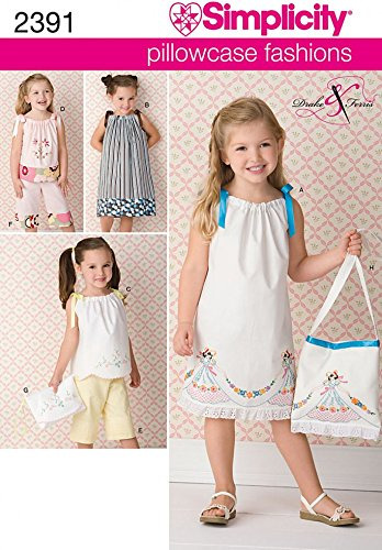 Childrens Easy  Patron Costura Para Vestido 2391 Funda Tops