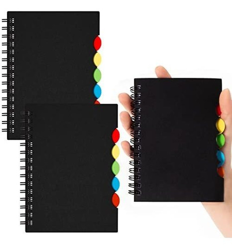 Cuaderno Espiral, Block N Paquete De 3 Cuadernos Con Pestaña