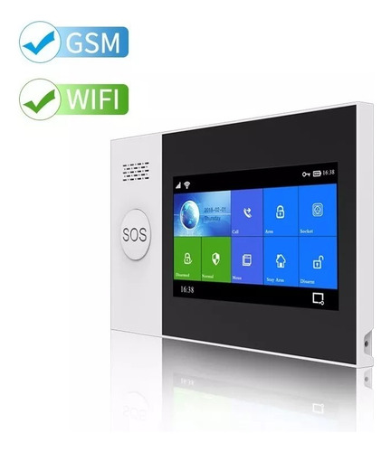 Alarma Inteligente Wifi Gsm Pantalla Táctil Para Tuya Smart
