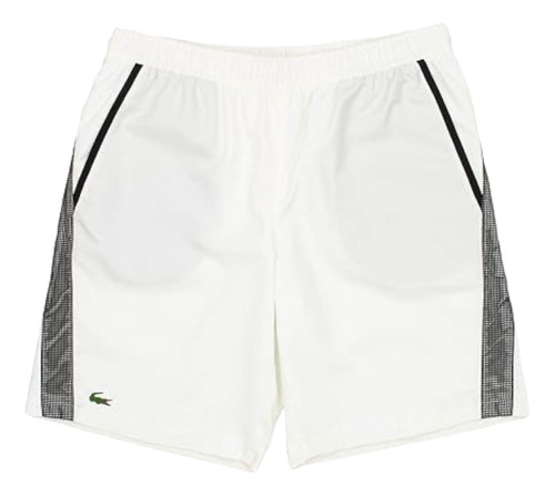 Short De Baño Lacoste Sport Blanco Para Hombre - Original