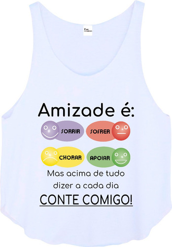 Imagem 5 de 7 de Camiseta, Baby Look, Regata Ou Almofada Amizade É