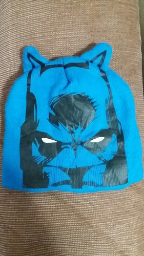 Gorro De Lana De Batman, Original Dc Cómics,muy Buen Estado 