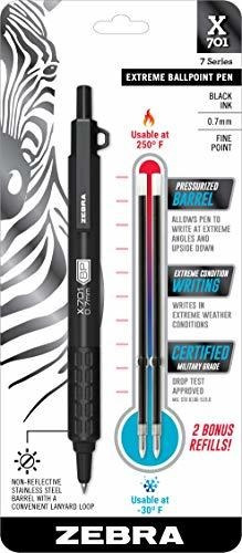 Bolígrafo Retráctil Táctico Zebra Pen X-701