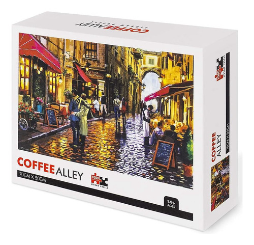 Puzzle Coffe Alley 1000 Piezas Ideal Para Regalar