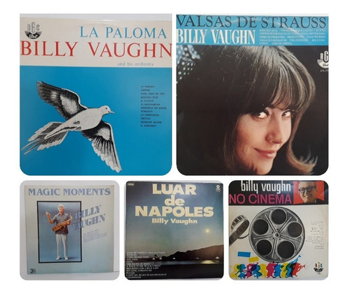 Billy Vaughn 9 Discos Vinil Lp Orquestra Sinfônica Coleção