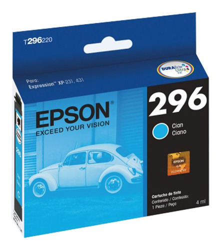 Tinta Original Epson Cartucho De Tinta Epson 296 Cyan Origin