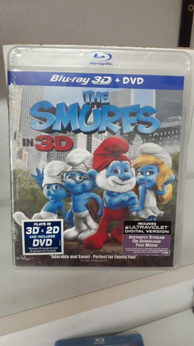 Blu-ray 3d + Blu-ray + Dvd  -- The Smurfs (los Pitufos )