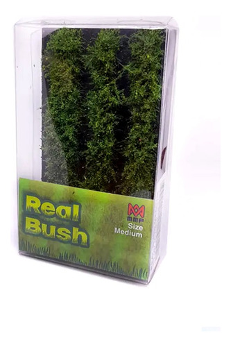 Pasto Estático Arbusto Real Bush 15mm Marble Green Rb007