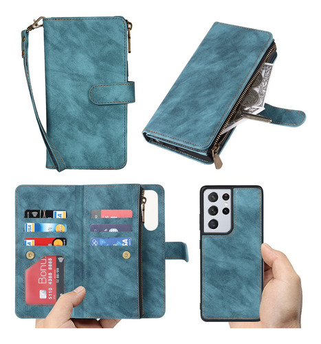 Jws-c  Galaxy S21 Ultra 6.8in Wallet Case With Card Holder [