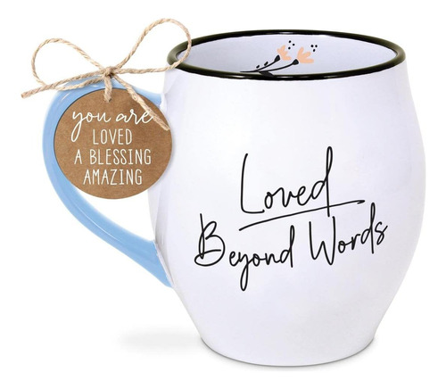 Christian Products Loved Beyond Sky Blue And White Taza De C