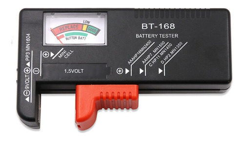 Probador Pilas Tester Medidor Baterias Aa Aaa 9v C D Botón