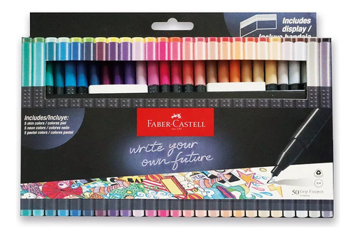 Micropuntas Faber Castell Grip Finepen 0.4mm X 50 Colores 