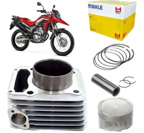 Kit Cilindro Pistão Anel Honda Cb300r Flex 2015 Metal Leve