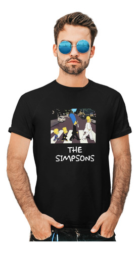 Playera Los Simpsons Versión The Beatles, Color Full, Onda