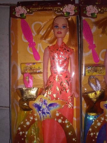 Barbie Con Accesorios Muneca Plastica