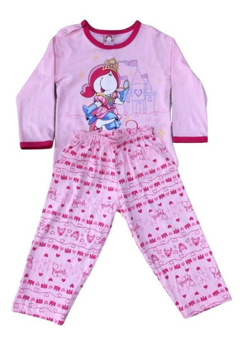 Pijama Turma Da Mel Bebê Longo Malha Algodão Inverno 1-4 Nf