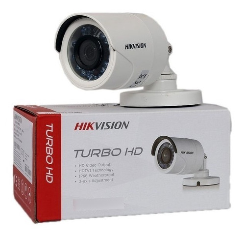 Hikvision Turbo720p Camara Bala 2.8mm Ir 20m Plastico Ip66