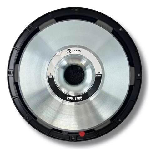 Medio Rango 12puLG Krack Audio Kpm-1200 1200watts Profesiona Color Negro