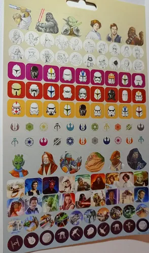 Lote De Stickers De Star Wars. Rd2d, C-3po, Skywalker Y Más