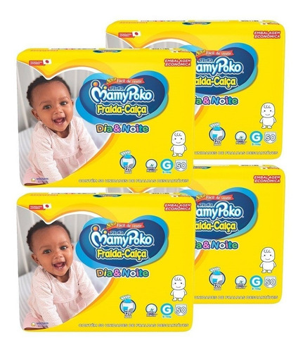 Fralda Descartável Mamypoko Calça Dia & Noite Tam G - 4 Pcs