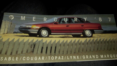 Mercury 1987 Folheto De Divulgação