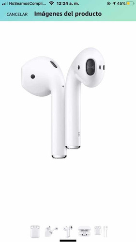 Apple AirPods 2 Con Funda De Carga Mv7n2am/a (original)