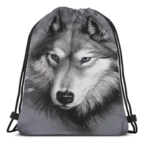 Beabes Animal Series Wolf Bolsas Con Cordón Mochila Bolsa Di