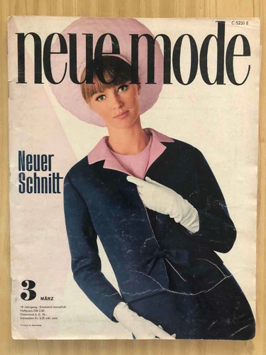 Revista Neue Mode Burda Marzo 1966 Con Moldes 