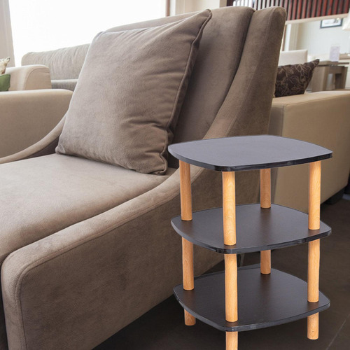 Mesa Auxiliar Pequeña Para Sofá,mesa Para Bebidas De Negro