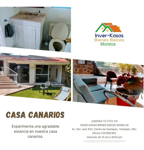 Casa Canarios Disponible Para Fines De Semana En Lomas De Cocoyoc
