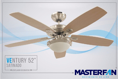 Imagen 2 de 5 de Abanico De Techo Ventilador Modelo Ventury52 Masterfan