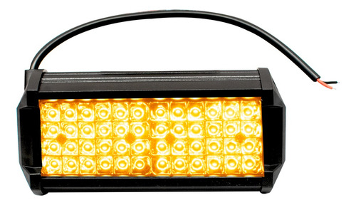 Par Faro Barra 48 Led Rectangular Bicolor Fija Estrobo Duall