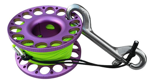 Carrete De Buceo Con Carrete De 98 Pies Carrete De Púrpura