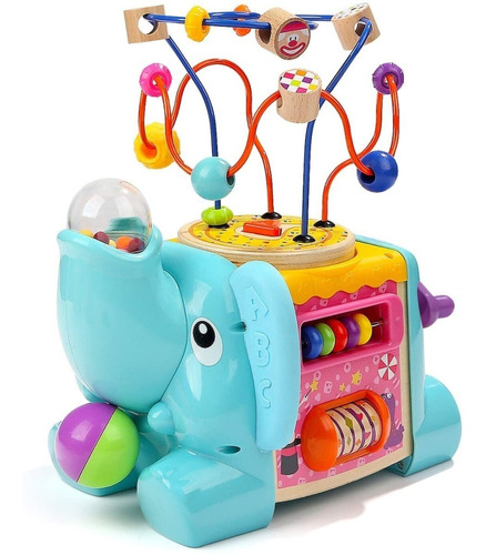 Elefante Cubo De Actividades  Para Bebés 5 En 1 Top Bright