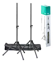 Comprar Par De Tripodes Soporte Pie De Bafles 50 Kg Stagg + Funda
