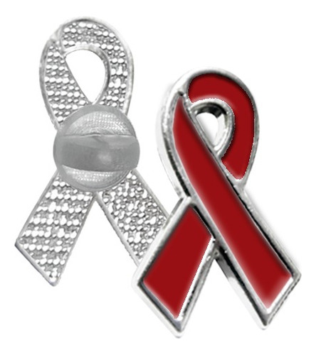 Pin Laço Luta Conta Aids Campanha Dezembro Vermelho C/100 Pç
