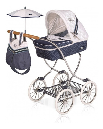 De Cuevas Coche Classic Bebe Azul Con Sombrilla Bolso Niños®