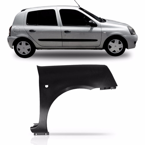 Paralama Renault Clio 2003 04 05 06 07 08 09 10 2011 Direito