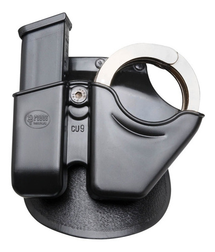 Imagen 1 de 3 de Holster Porta Cargador 9mm .40 Universal Y Esposas S&w Fobus