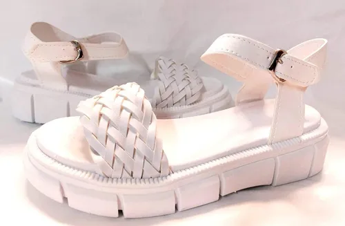 Sam123 Sandalias Bajas Madrid Mujer Talles Chicos Blanca Env o