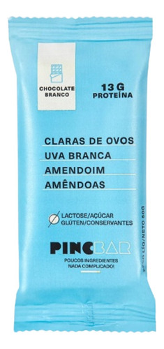 Kit 3x: Barra De Proteína Chocolate Branco Sem Açúcar 50g