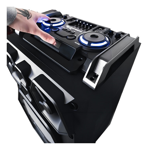 Parlante Stromberg Torre Dj Mixer Bluetooth 140w Dj-5002 Color Negro