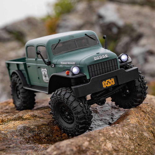 Camión Rc Axial Scx24 1/24 Dodge Power Wagon Verde 4x4