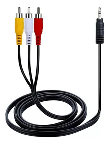 Cabo P2 St 4c + 3 Rca Níquel 1,5m - Alta Qualidade
