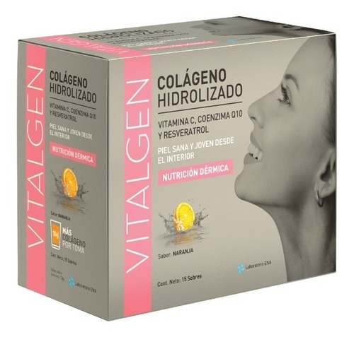 Colageno Hidrolizado + Vit C+ Q10+ Resvertrol Vitalgen