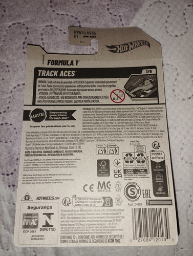 Hot Wheels Oracle Red Bull Racing Fórmula 1 Track Aces 1/5 Azul-escuro