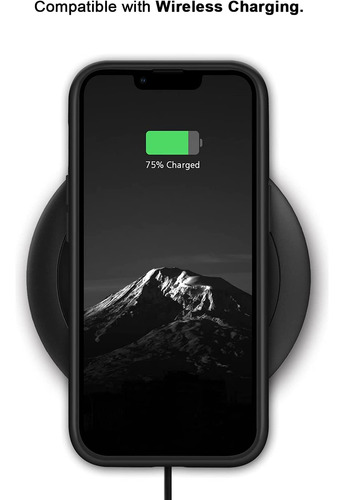 Funda Para iPhone 13 Pro 6.1 Hibrida Tpu Cuero Negra