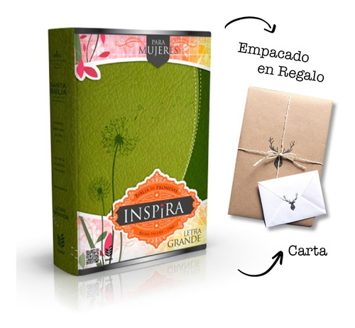 Biblia De Promesas Inspira Letra Grande Verde Rvr 1960