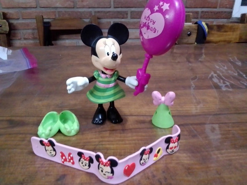 Minie Disney Goma Dura Con Accesorios,única !!!!