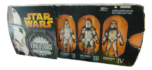 Star Wars Set Evolución Clone Troopers/stormtrooper Hasbro